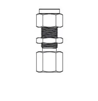 compression bulkhead 1-4 inch female thread x 3-8 inch compression tube.webp