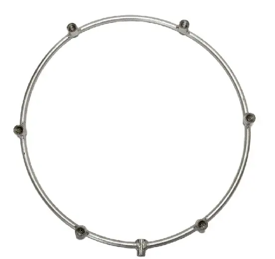 Misting Fan Ring - Stainless Steel - 15 Inch - 6 Nozzles 