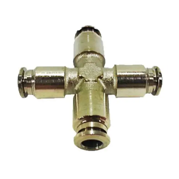 1/4 Inch Cross Push Lock Fitting – Quick & Secure 4-Way Connection