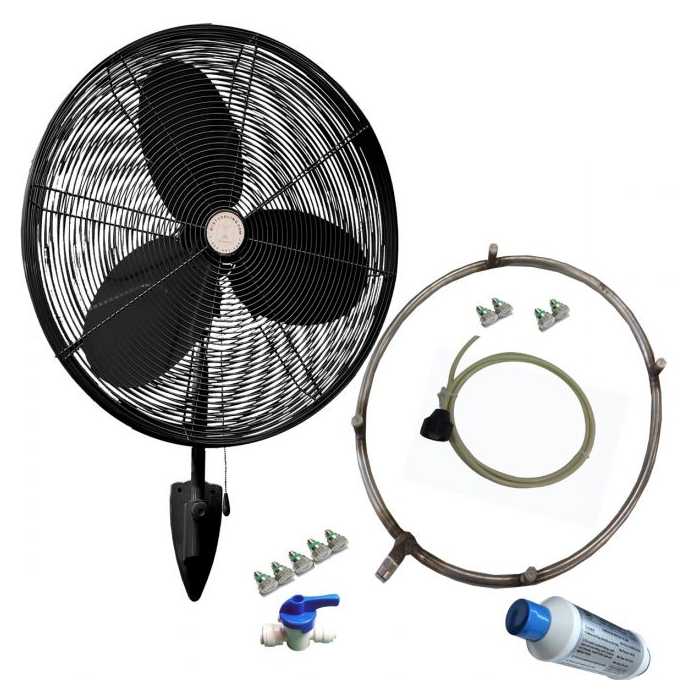 Outdoor Misting Fans - Wall Mount Fans - 30 Inch Oscillating Fan - Wall Mount Fan | Warehouse Cooling Fan