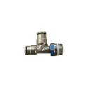 1/4 Inch Push Lock x 1/4 Inch Push Lock x 1/4 Inch Threaded Tee