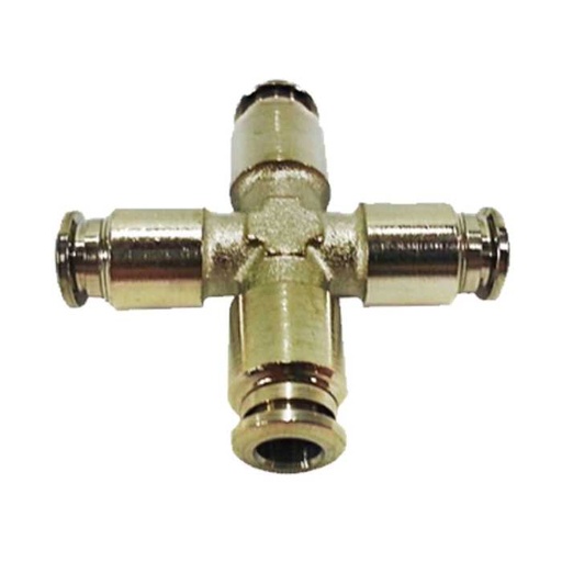 [MC52840] 1/4" Cross Push Lock Fitting – Quick & Secure 4-Way Connection