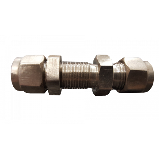 [MC59295] 3/8 Inch x 3/8 Inch Stainless Steel Bulkhead Fitting – Heavy-Duty & Leak-Proof