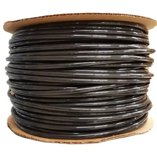 [MC73421] Nylon Tubing - High Pressure - 3/8 Inch - Black - 500 Ft Roll