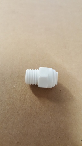[MC54122] 1/4" Tube x 1/4" Thread Plastic Connector – Durable & Leak-Proof Fitting